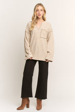 Load image into Gallery viewer, Waffle Weave Striped Top