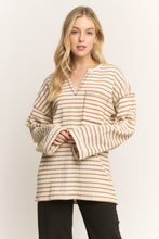 Load image into Gallery viewer, Waffle Weave Striped Top