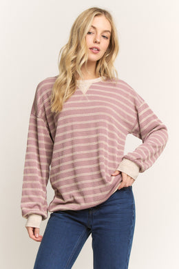 Jacquard Stripe Top