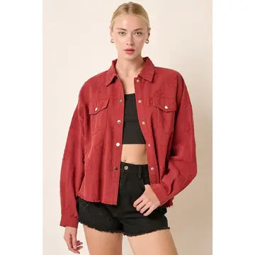 Jacket w/Flower Design