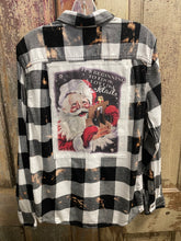 Load image into Gallery viewer, Bleached Flannel Christmas Shirt
