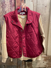 Load image into Gallery viewer, Dark Red Puffer Vest
