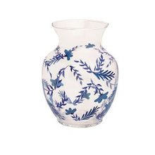 Load image into Gallery viewer, Blue Glass Floral Vases