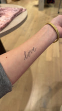 Load image into Gallery viewer, Hand-Lettered  Temporary Tatoo