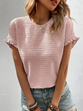 Load image into Gallery viewer, Pink Top w/Ruffle Sleeve