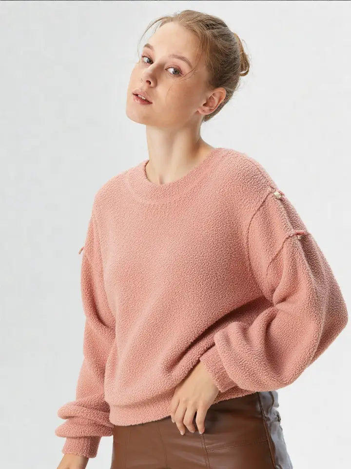 Mauve Textured Top