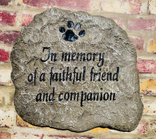 Load image into Gallery viewer, “In Memory of a Faithful Friend and Companion” Bereavement Plaque