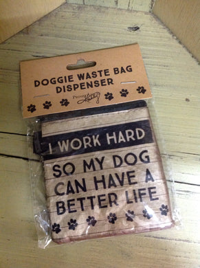 Dog waste bag dispenser